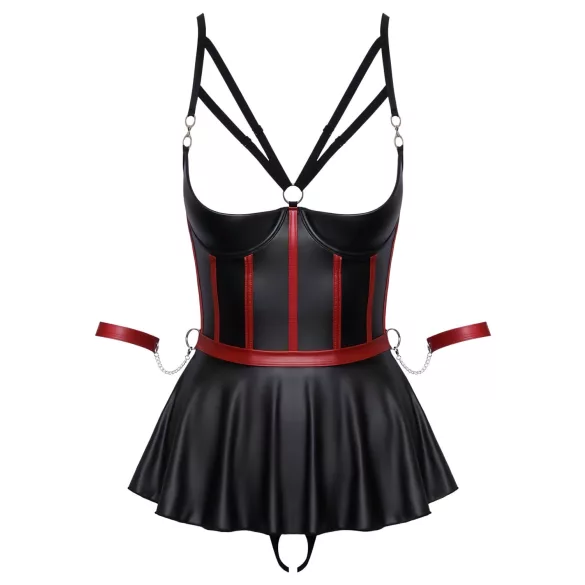 Cottelli Bondage - set bondage lucido con manette - nero - 80B/M