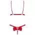 Obsessive - set lingerie sexy - pizzo rosso - L/XL