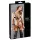 Cottelli Bondage - body harness bikini decorativo lucido - nero