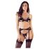 Cottelli - lingerie in pizzo aperta (nero) - L