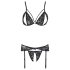 Cottelli - lingerie in pizzo aperta (nero) - L