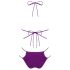 Obsessive Balitta - bikini lucido con collo halter (viola) - M