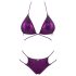 Obsessive Balitta - bikini lucido con collo halter (viola) - L