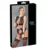 Cottelli Bondage - set di lingerie in pizzo + manette (4 pezzi) - M
