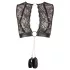 Cottelli Bondage - set di lingerie in pizzo + manette (4 pezzi) - M