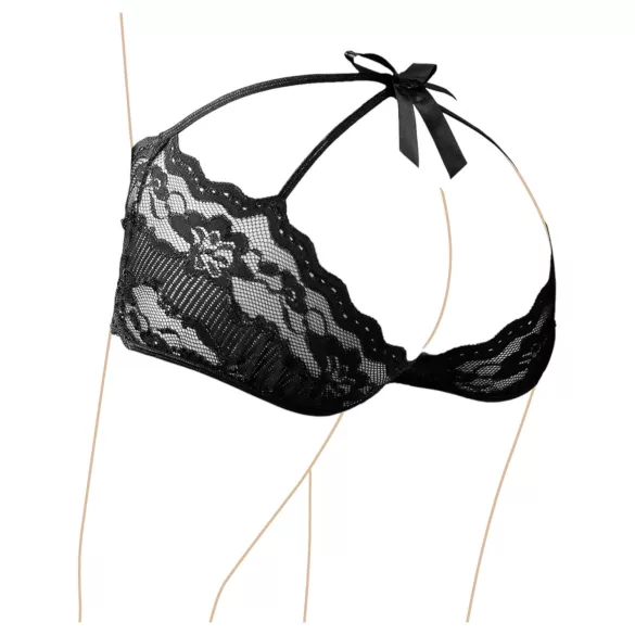 Cottelli - Slip brasiliana in pizzo - nero - XL