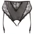 Cottelli Plus Size - perizoma con reggicalze in pizzo (nero) - XXXXL