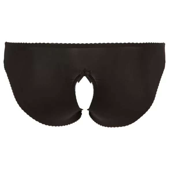 Cottelli Plus Size - slip di pizzo aperto (nero)