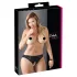 Cottelli Plus Size - slip di pizzo aperto (nero) - 2XL