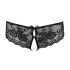 Cottelli - slip donna aperto con fiocco e pizzo - nero - M