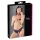 Cottelli - slip donna aperto con fiocco e pizzo - nero - XL