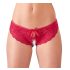Cottelli - Slip aperto con fiocco donna (rosso) - XL