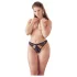 NO:XQSE - perizoma donna aperto con fiocco - nero - M