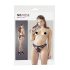 NO:XQSE - Slip da donna nero aperto con fiocco - XL