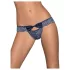 Obsessive - slip donna ricamato con fiocco - blu - L/XL