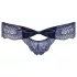 Obsessive - slip donna ricamato con fiocco - blu - L/XL