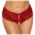 Cottelli - slip aperto in pizzo - rosso - L