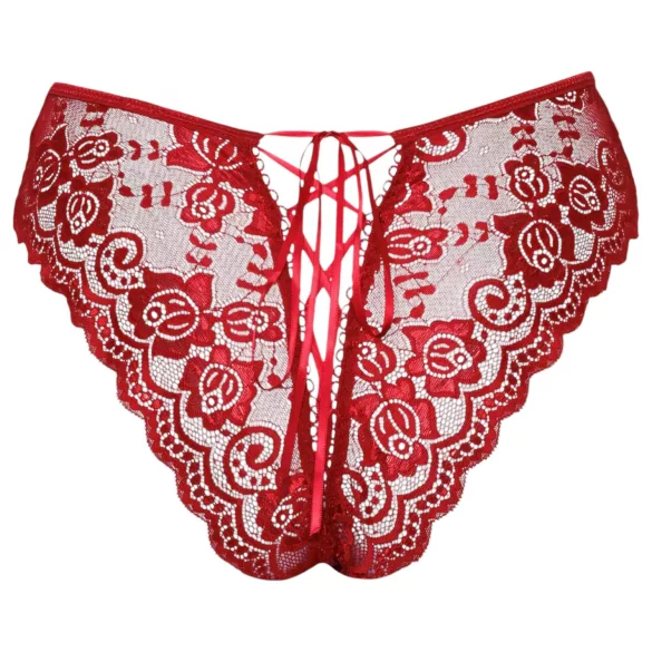 Cottelli - slip aperto in pizzo - rosso - XL