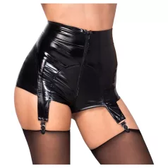 Noir - shorts lucidi con reggicalze - nero - L