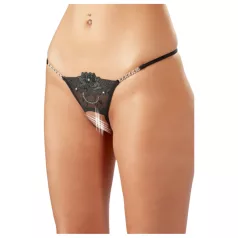   Cottelli - tanga aperta - decorazione floreale brillante - M/L