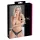 Cottelli - slip donna aperto con perline e fiori - nero - L