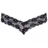 Cottelli - tanga pizzo con doppia perla - nero - XL