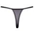 Cottelli - tanga di lusso ricamato con giglio (nero-bianco) - M/L