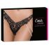 Cottelli - lusso, tanga ricamato con perle (nero) - M/L