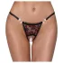 Cottelli - tanga di lusso con perle e rose - nero