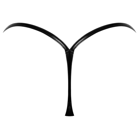 Noir - tanga effetto lucido - nero