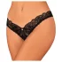 Obsessive Donna Dream - tanga aperta in pizzo - nero - M/L