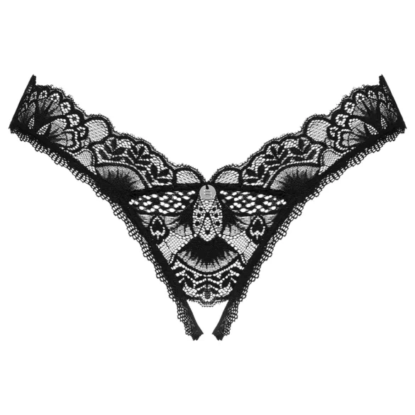 Obsessive Donna Dream - tanga aperta in pizzo - nero - XL/XXL
