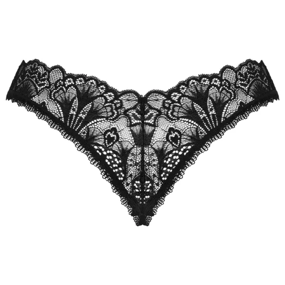 Obsessive Donna Dream - tanga aperta in pizzo - nero - XL/XXL