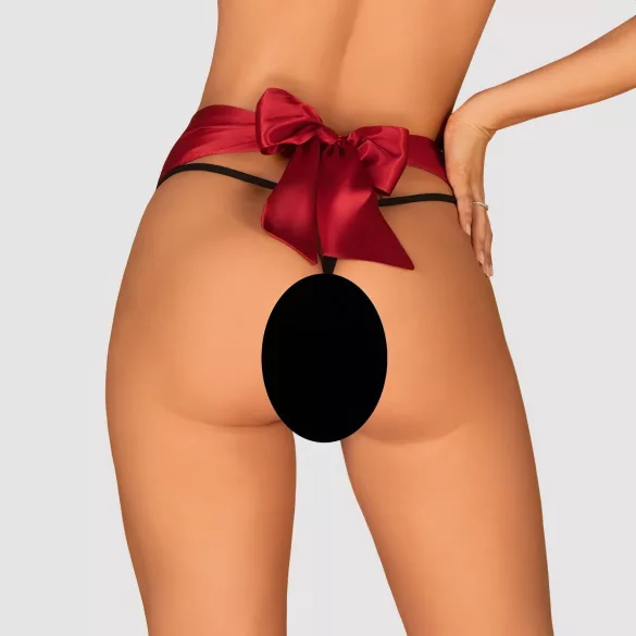 Obsessive - tanga donna con fiocco - rosso