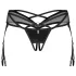 Obsessive Dominna - reggicalze con cinturini - nero - L/XL