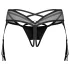 Obsessive Dominna - reggicalze con cinturini - nero - L/XL