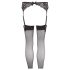 NO:XQSE - Completo reggicalze in pizzo - nero