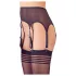 NO:XQSE - collant a righe con reggicalze - nero - L/XL