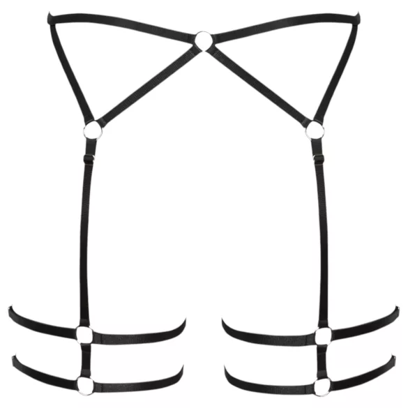 Cottelli - slip sottile effetto pelle - nero - L/XL