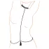 Cottelli - Body harness perle con collarino - nero