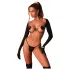 Obsessive - reggiseno aderente a catena - nero (S-L)