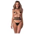 Obsessive - imbracatura con catene (nero)