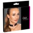 Cottelli - collar con cuore - ecopelle nera