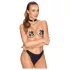 Cottelli - collar con cuore - ecopelle nera