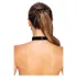 Cottelli - collar con cuore - ecopelle nera