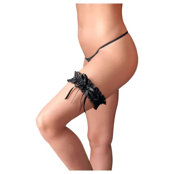 Cottelli - reggicalze in pizzo (nero, S-L)