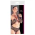 Cottelli Collection - guanti lunghi rete fantasia - nero - S-L