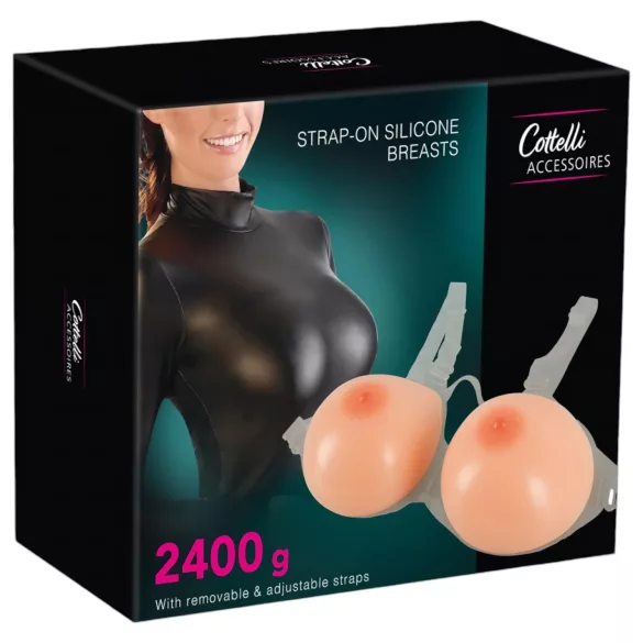 Cottelli - seni push-up in silicone indossabili - 2x1200g