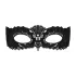 Obsessive - maschera veneziana ricamata - nero