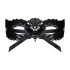 Obsessive - maschera veneziana ricamata (nera)